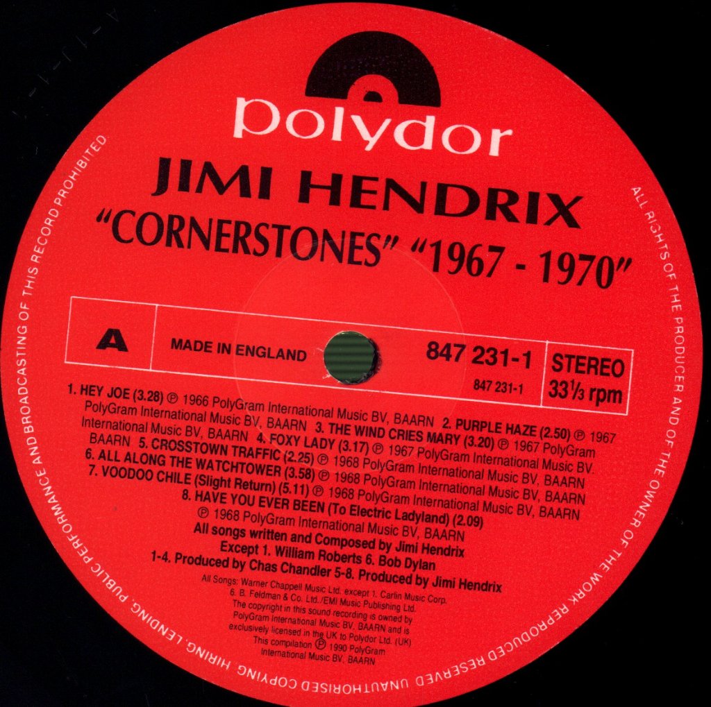 Jimi Hendrix - Cornerstones 1967 - 1970 - Lp