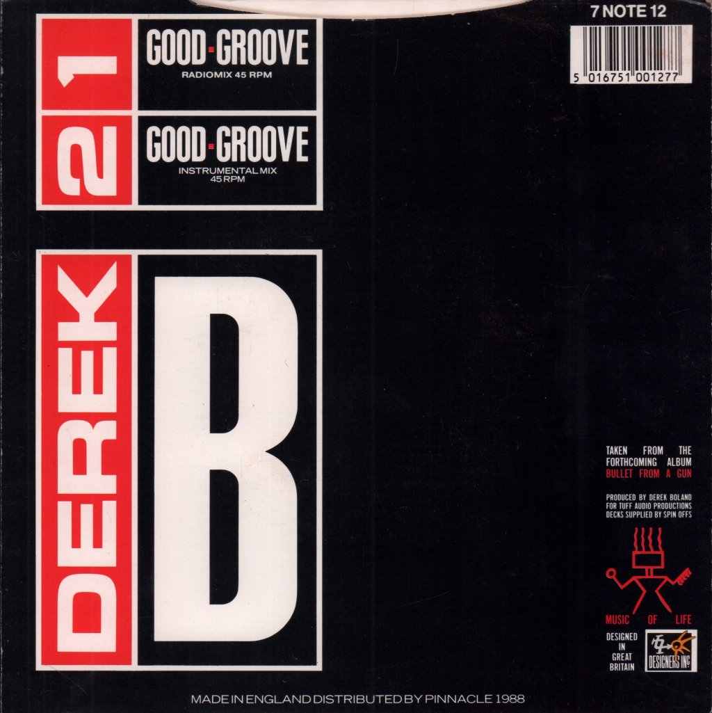 Derek B - Good Groove - 7 Inch