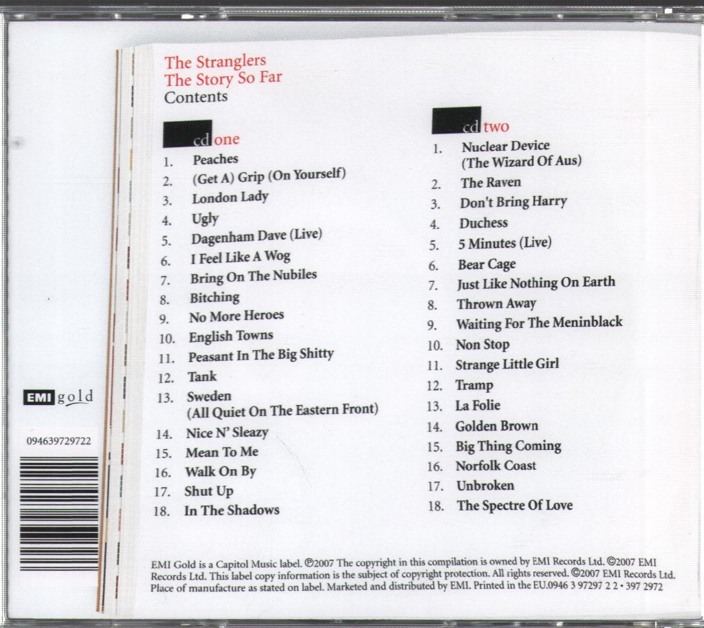 Stranglers - Story So Far - Double Cd