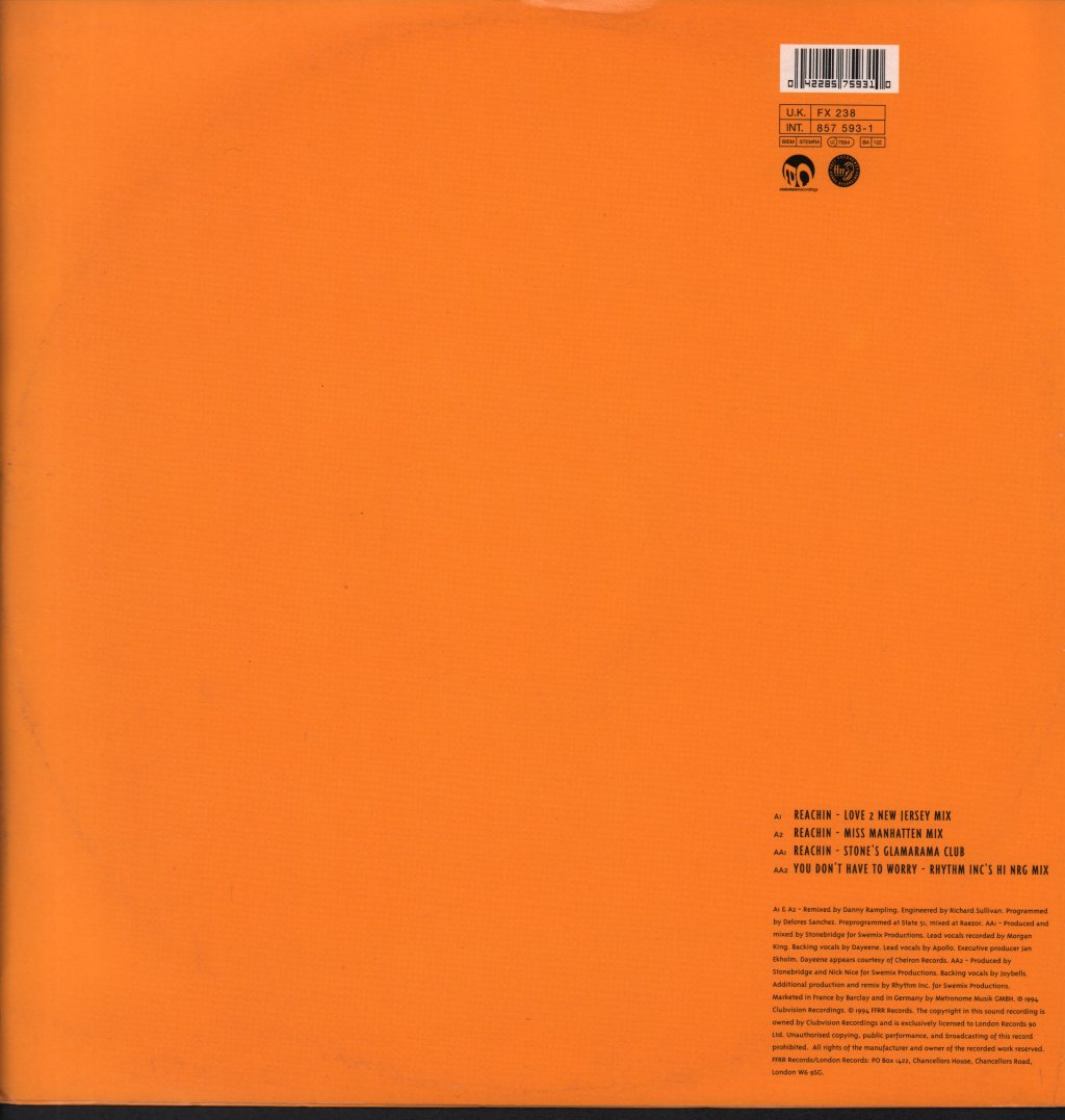 House Of Virginism - Reachin - 12 Inch