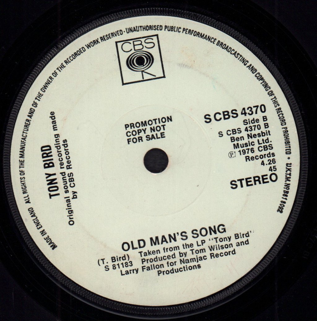 Tony Bird - She Came From The Karroo - 7 Inch