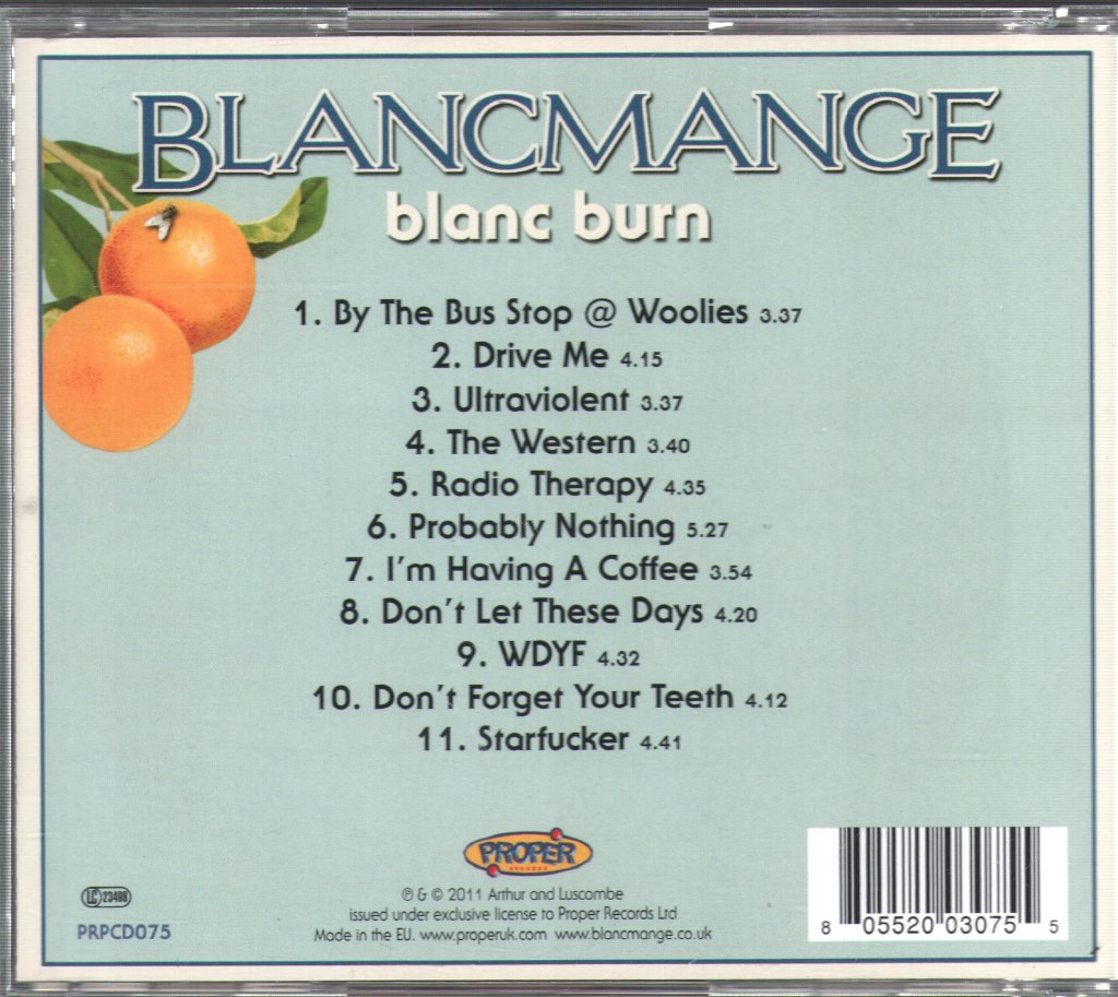 Blancmange - Blanc Burn - Cd
