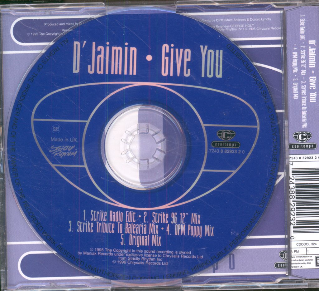 Djaimin - Give You - Cd