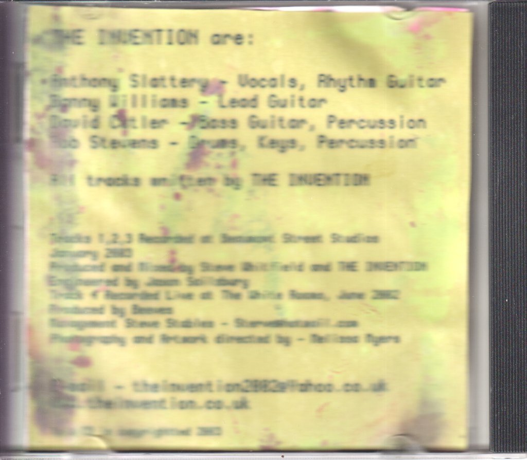 Invention - be there - Cdr