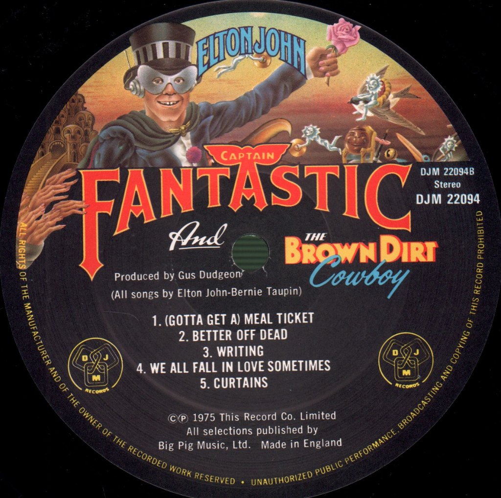 Elton John - Captain Fantastic And The Brown Dirt Cowboy - Lp