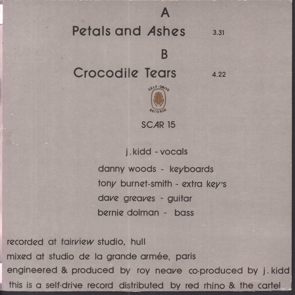 Jeremy Kidd - Petals And Ashes - 7 Inch