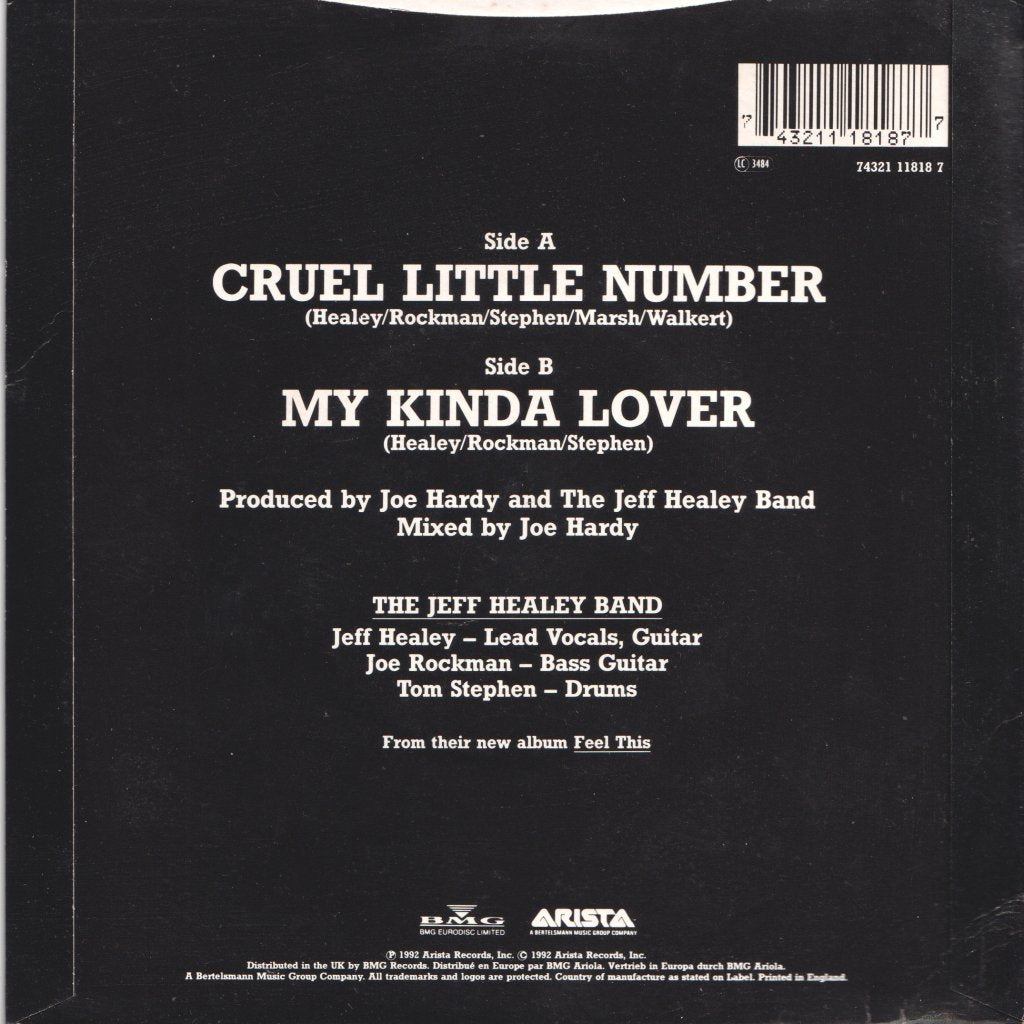 Jeff Healey Band - Cruel Little Number - 7 Inch