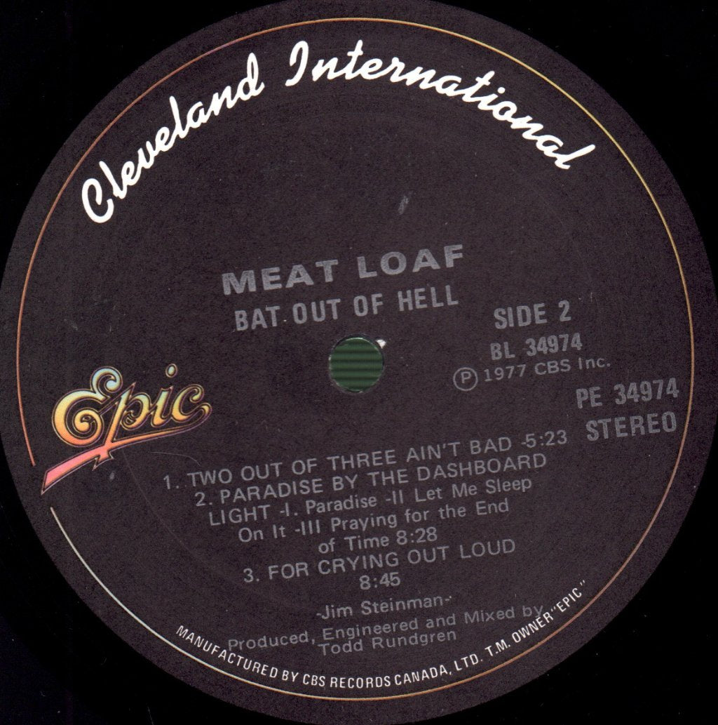 Meat Loaf - Bat Out Of Hell - Lp