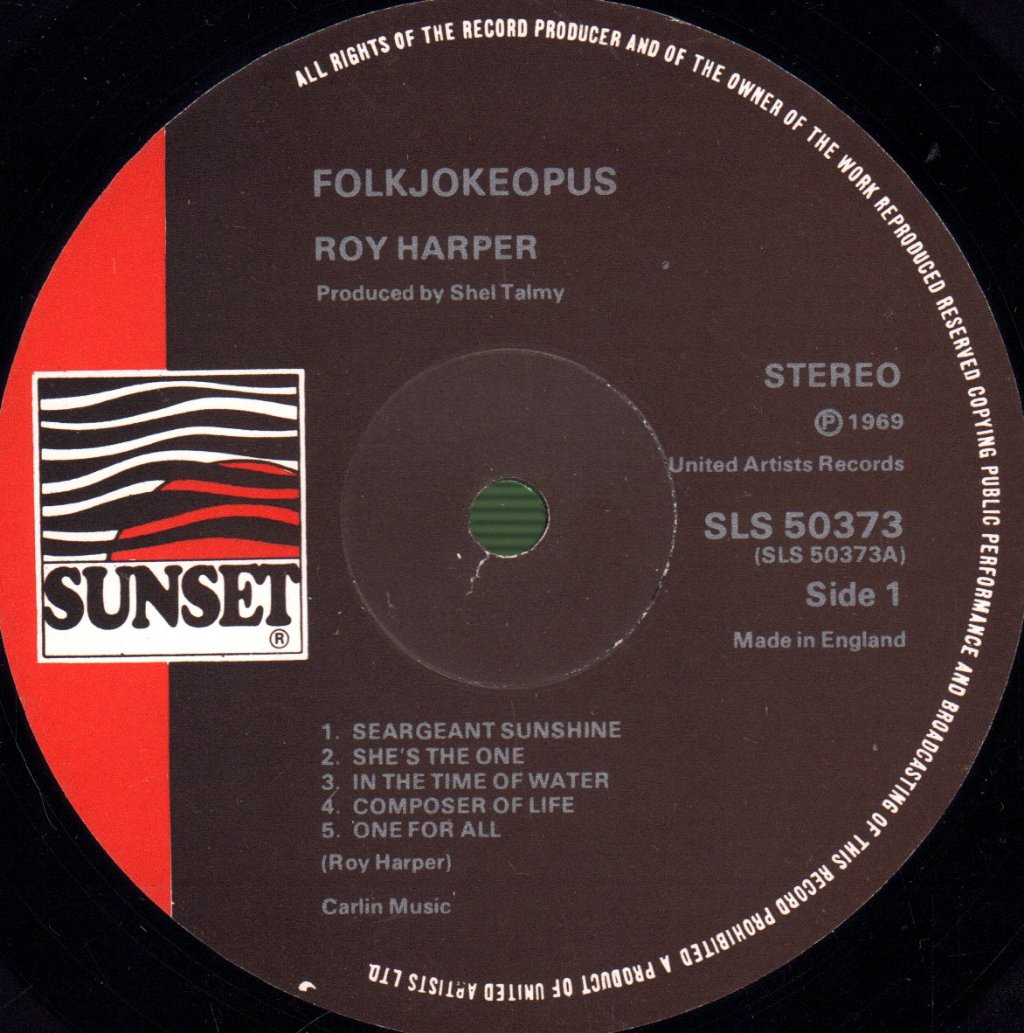 Roy Harper - Folkjokeopus - Lp