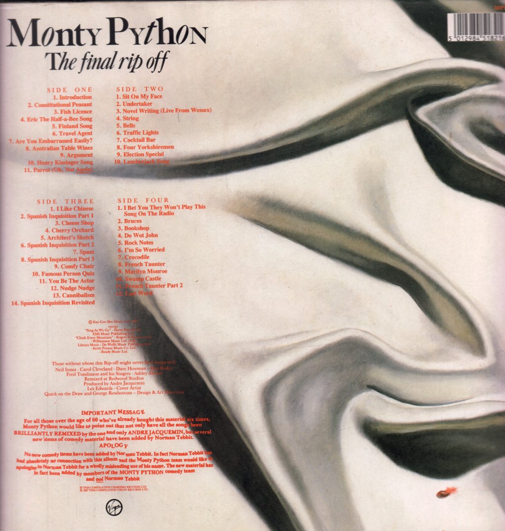 Monty Python - Final Rip Off - Double Lp