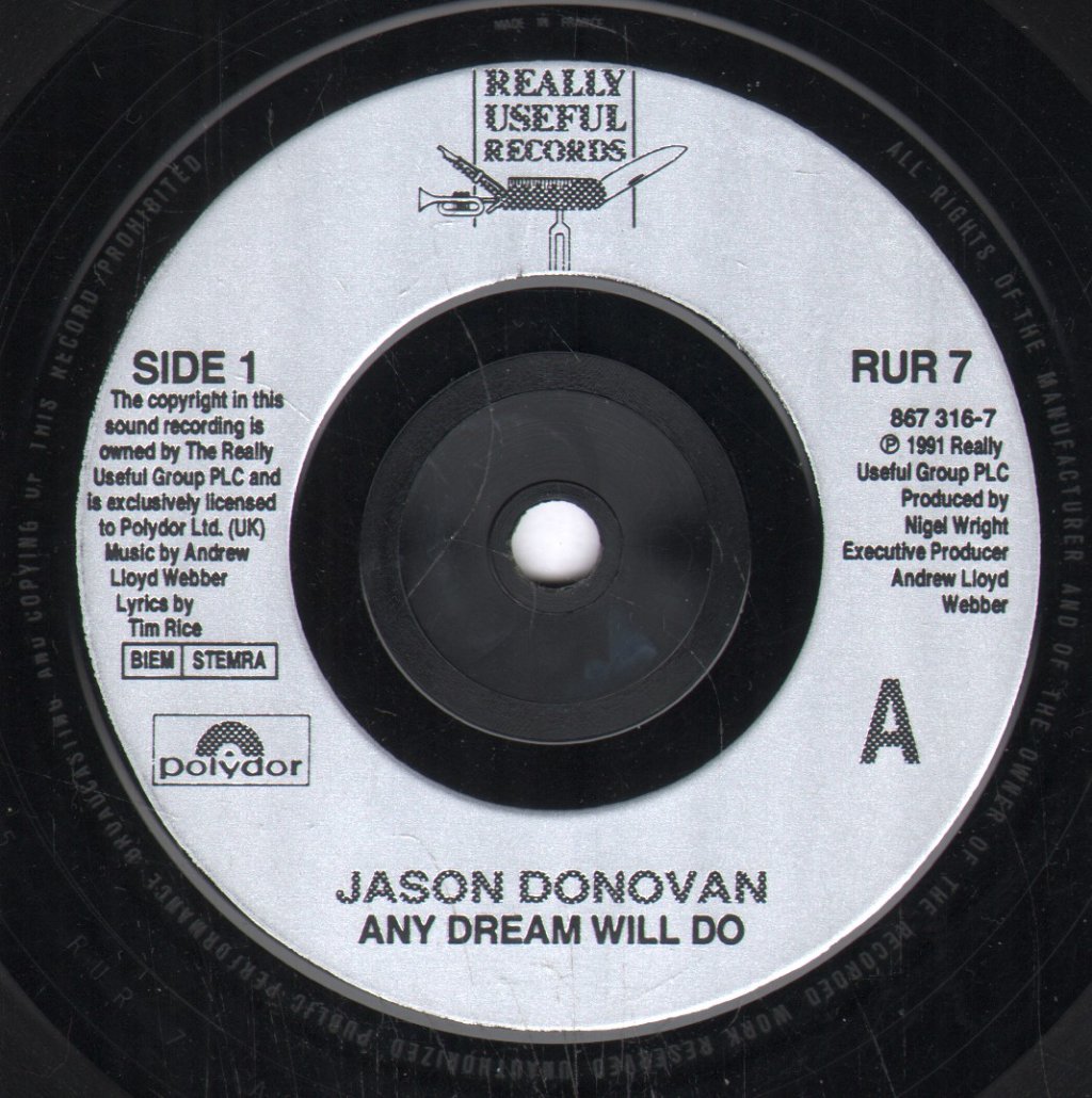 Jason Donovan - Any Dream Will Do - 7 Inch