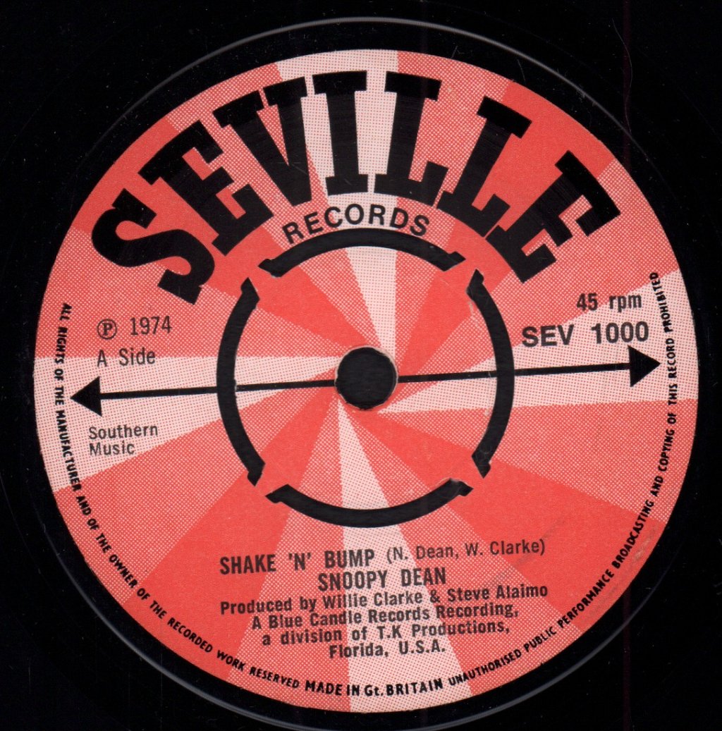 Snoopy Dean - Shake N Bump - 7 Inch