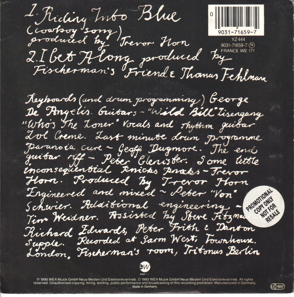 Inga - Riding Into Blue - 7 Inch