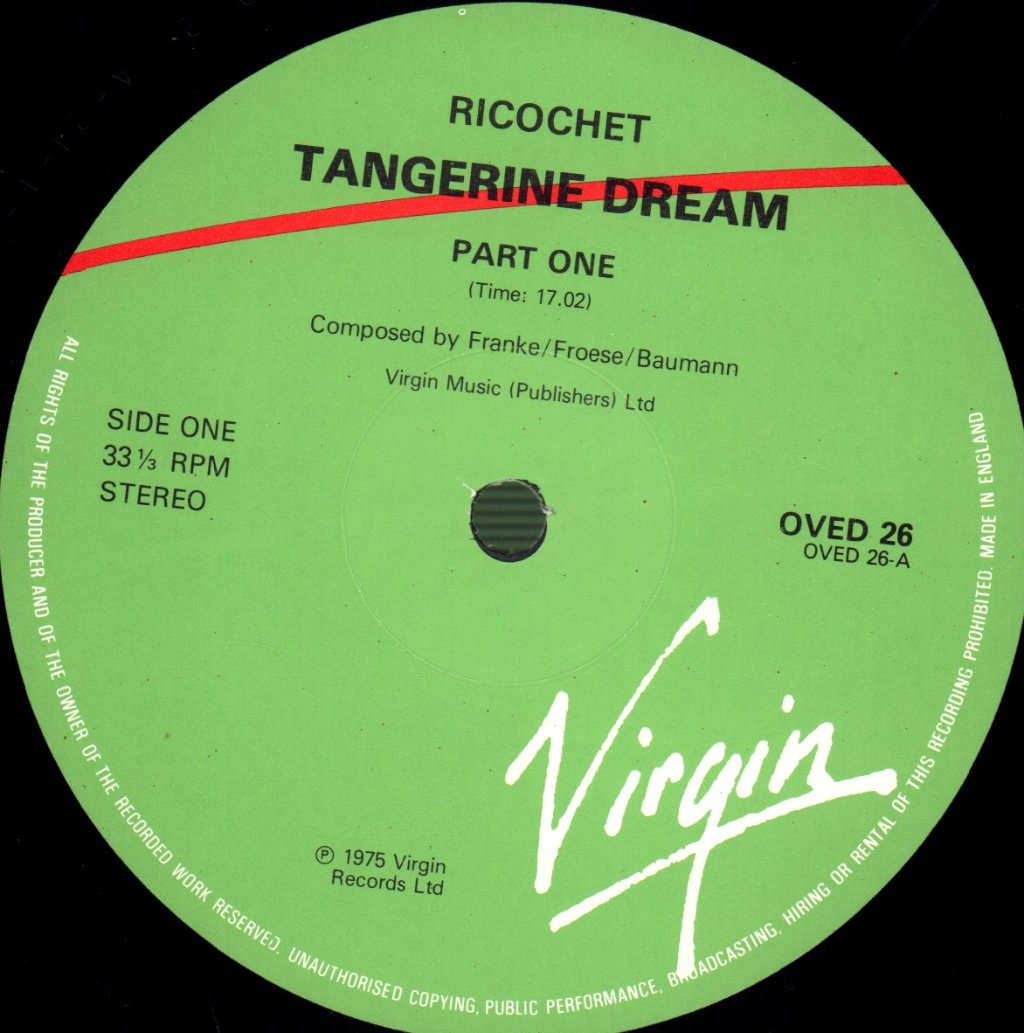 Tangerine Dream - Ricochet - Lp