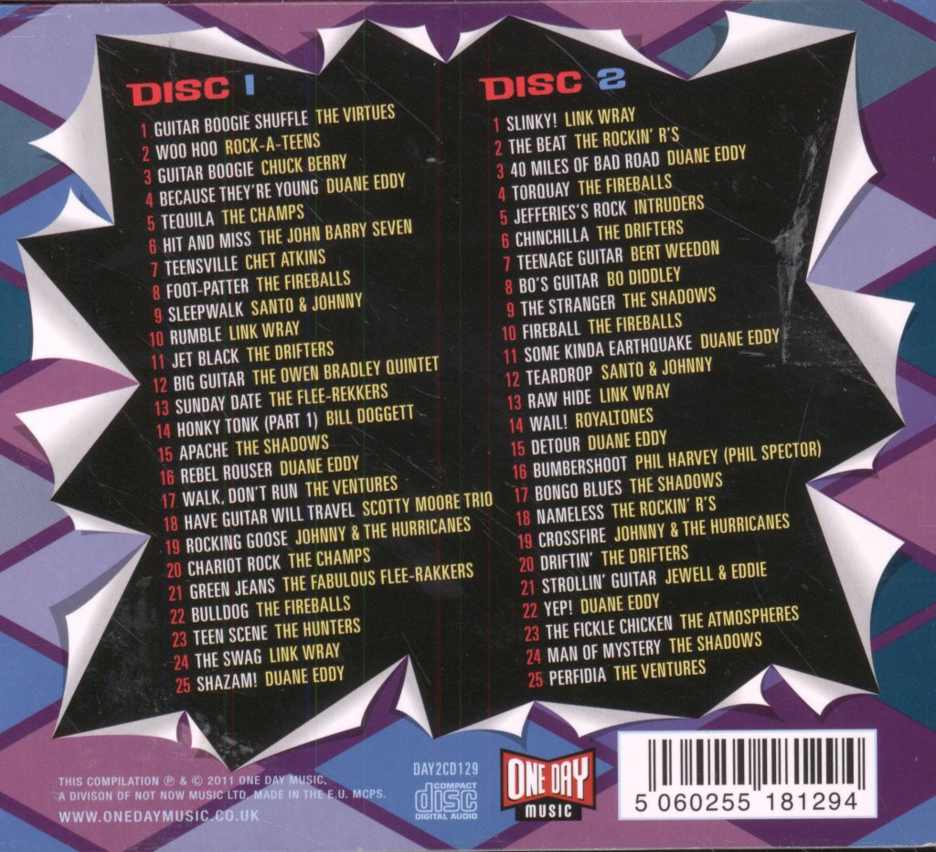 Various Artists - Shazam! 50 Guitar Bustin' Instrumentals - Double Cd