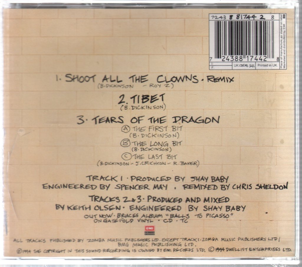 Bruce Dickinson - Shoot All The Clowns - Cd