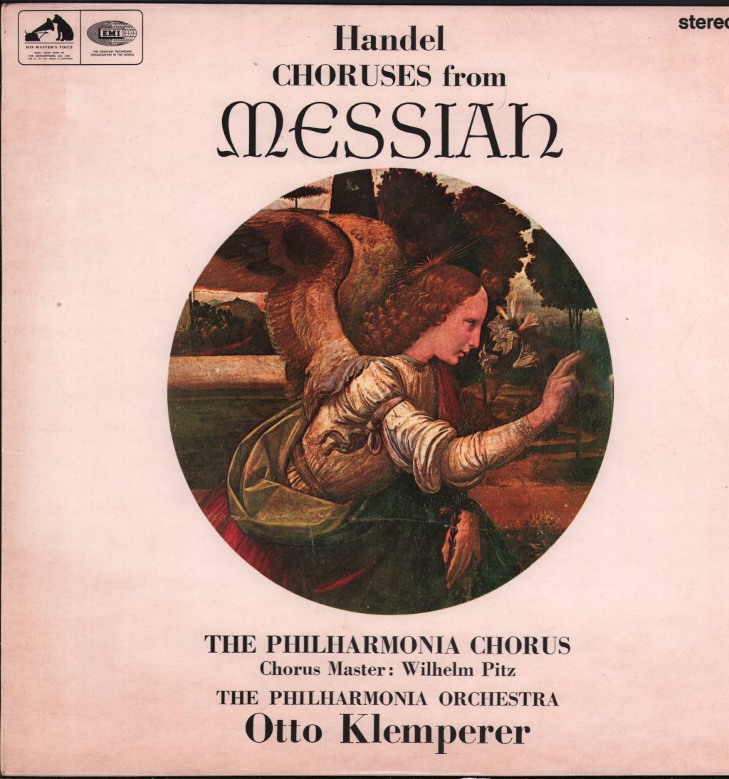 Otto Klemperer / Philharmonia Orchestra and Chorus / Wilhelm Pitz - Handel - Choruses From Messiah - Lp