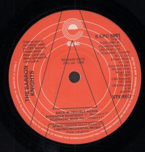 Barron Knights - Back In Trouble Again - 7 Inch