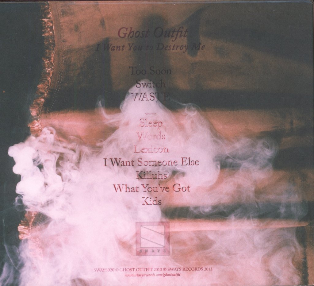 Ghost Outfit - I Want You To Destroy Me - Cd