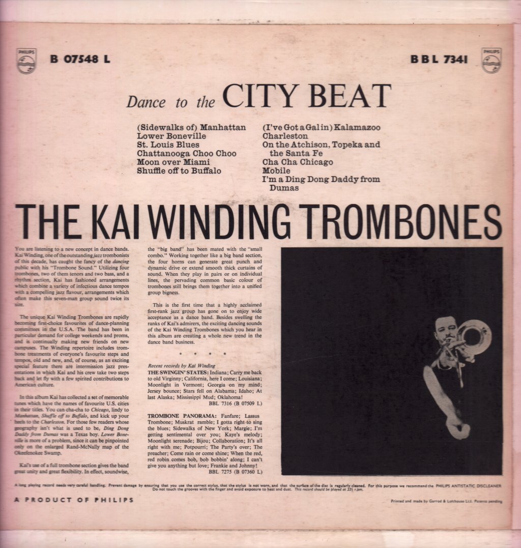 Kai Winding Trombones - Dance To The City Beat - Lp