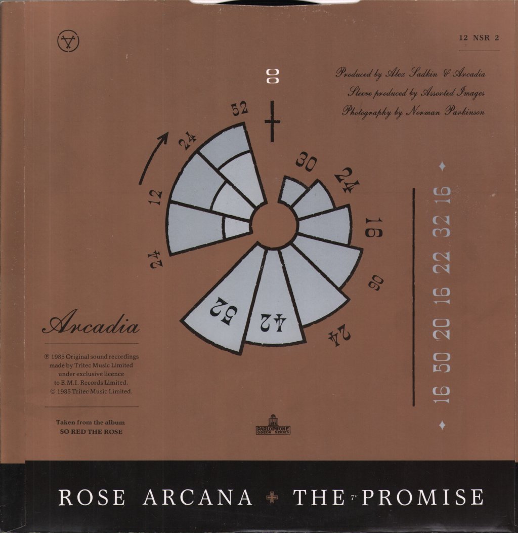 Arcadia (80'S Pop) - Promise (Extended Remix) - 12 Inch
