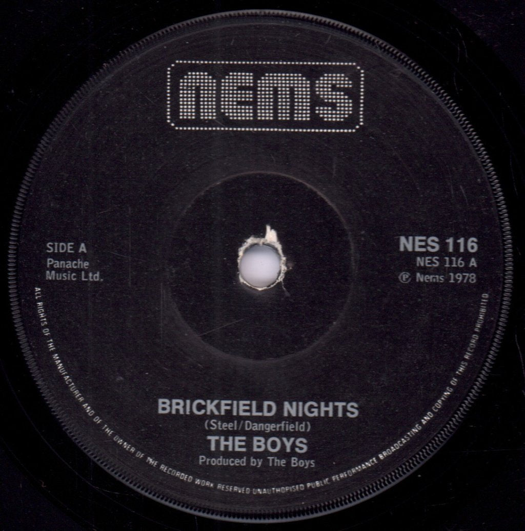Boys (Punk Group) - Brickfield Nights - 7 Inch