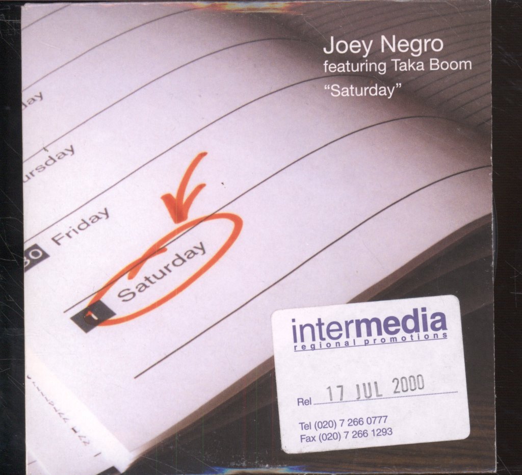 Joey Negro Featuring Taka Boom - Saturday - Cd