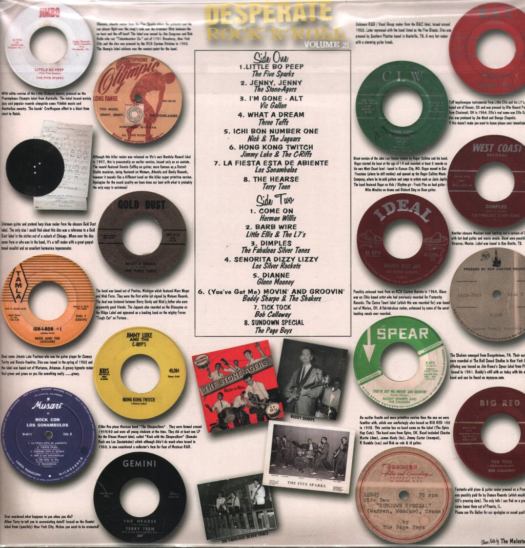 Various Artists - Desperate Rock N Roll Volume 21 - Lp