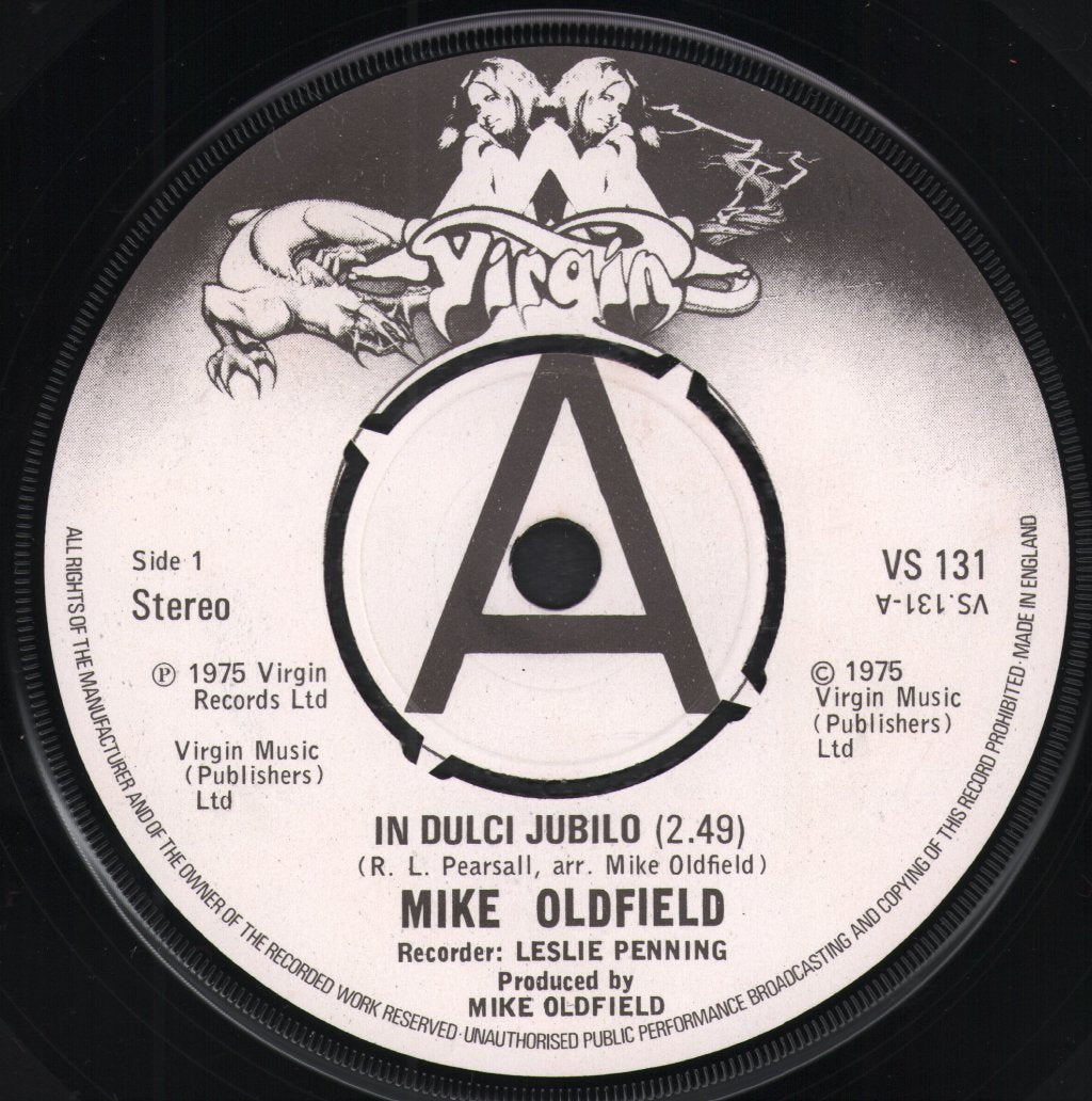 Mike Oldfield - In Dulci Jubilo - 7 Inch