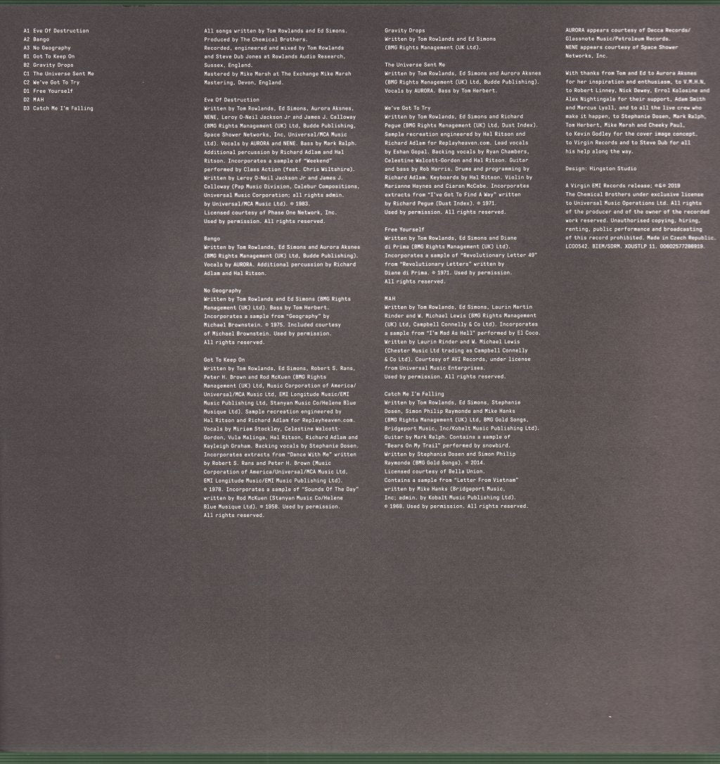 Chemical Brothers - No Geography - Double Lp