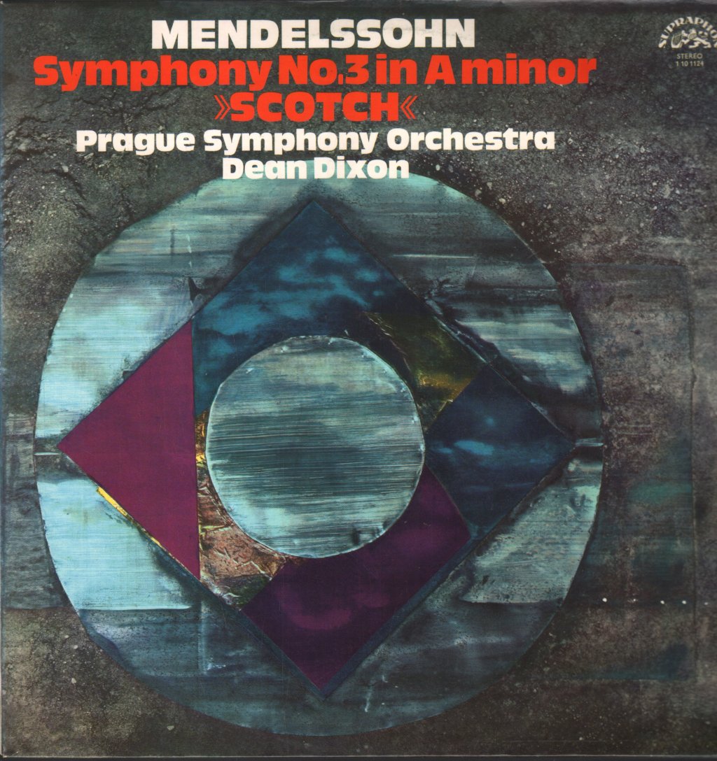 Prague Symphony Orchestra / Dean Dixon - Mendelssohn - Symphony No. 3 In A Minor "Scotch" - Lp
