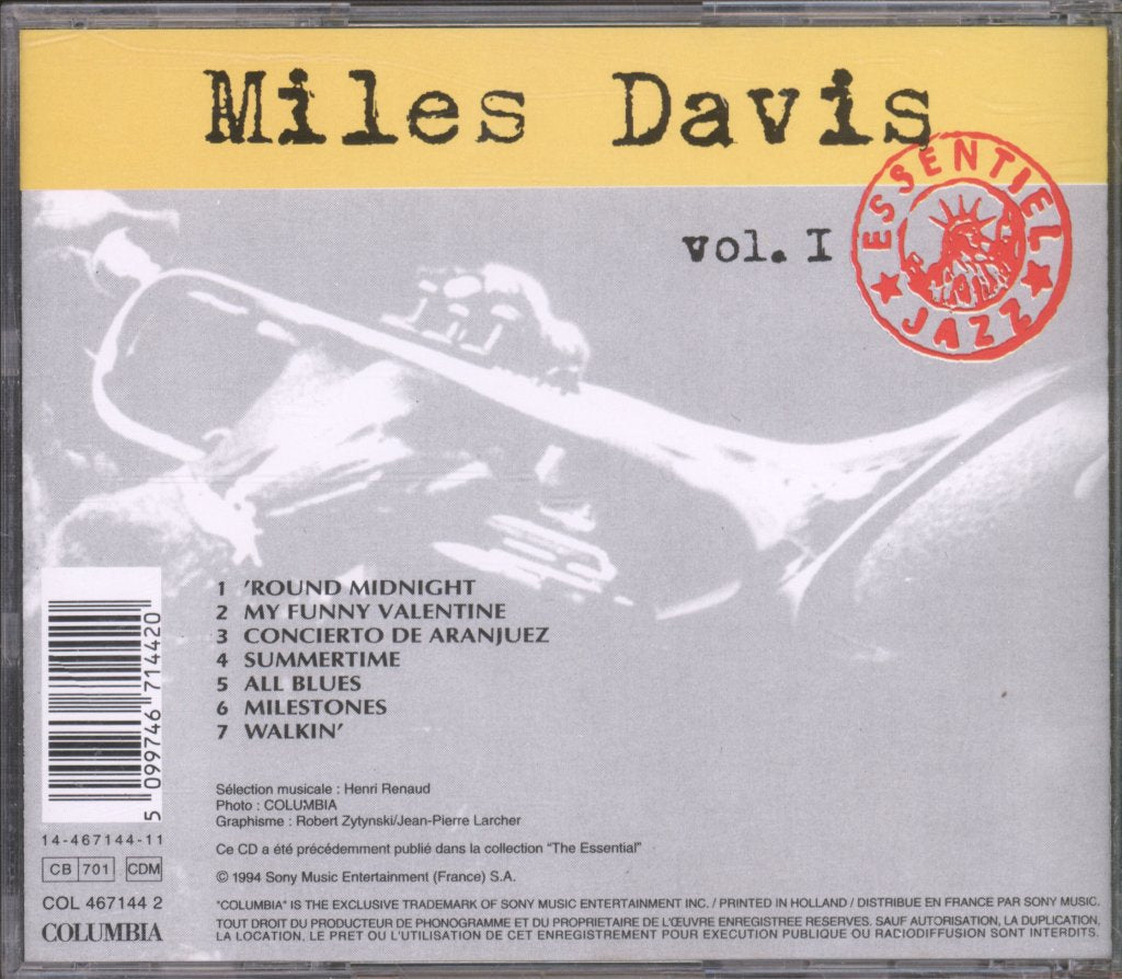 Miles Davis - Miles Davis Vol. 1 - Cd