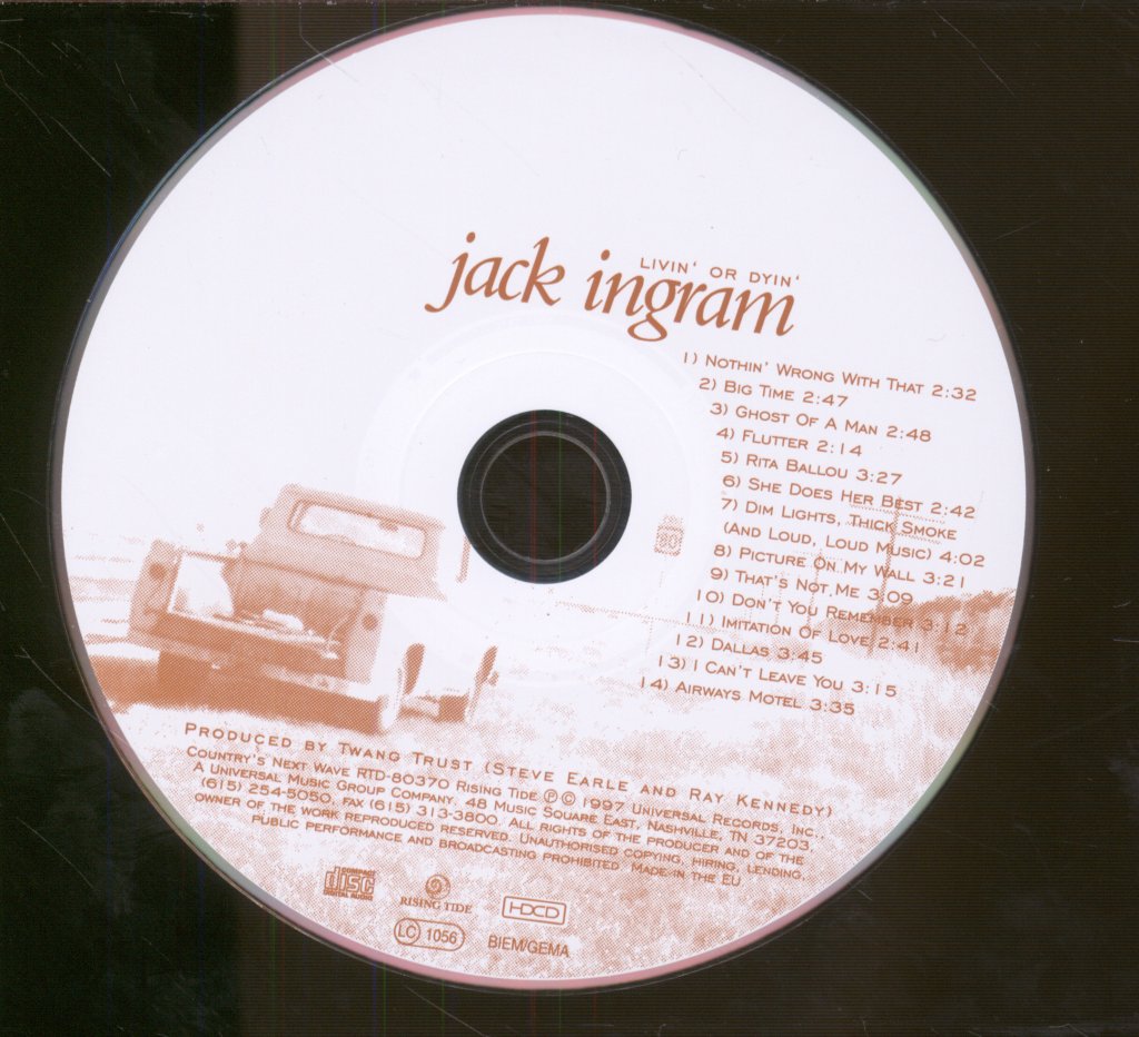 Jack Ingram - Livin' Or Dyin' - Cd