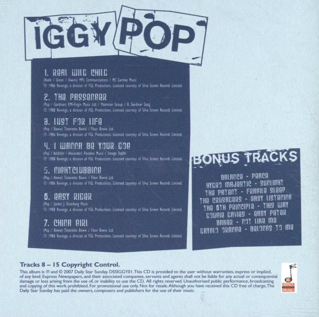Iggy Pop - Best Of Iggy Pop - Cd