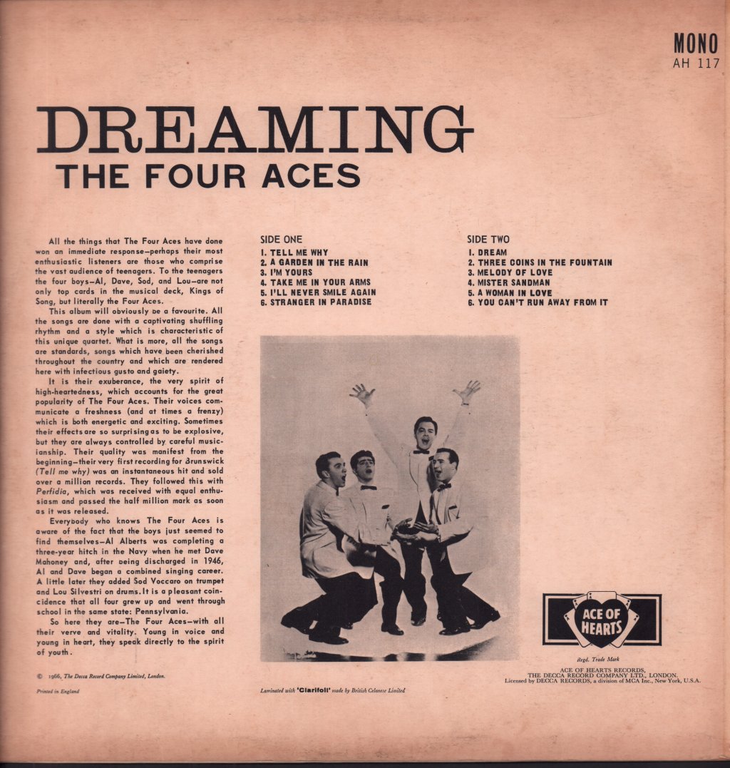 four aces featuring al alberts - Dreaming - Lp