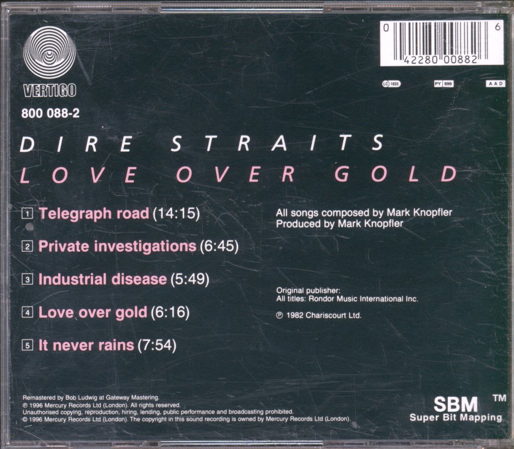 Dire Straits - Love Over Gold - Cd