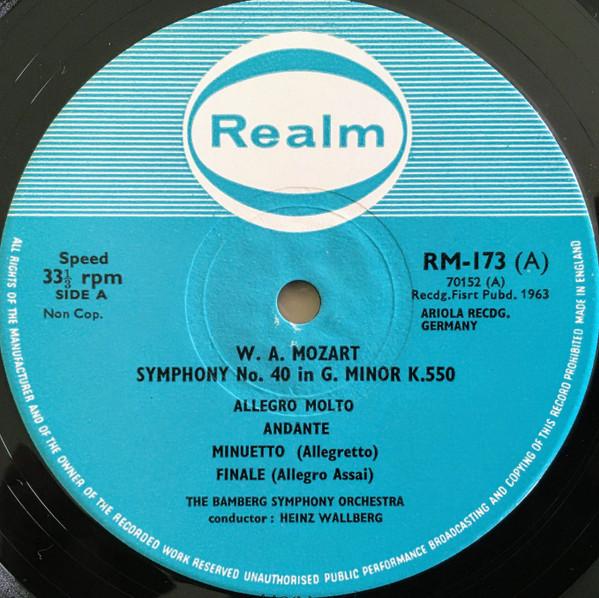 bamberg symphony orchestra - Mozart Symphony No. 40 In G Minor K.550 / Haydn: Symphony No. 101 In D (Clock) - Lp