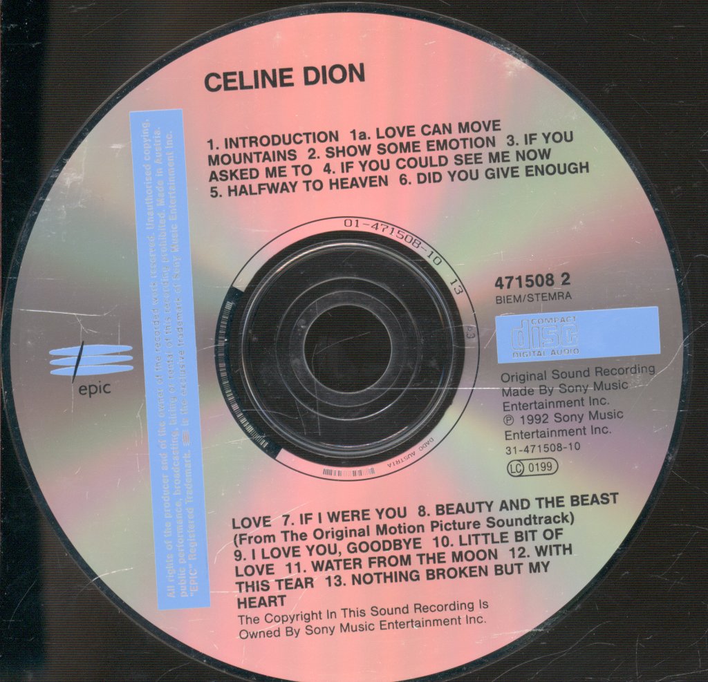 Celine Dion - Celine Dion - Cd