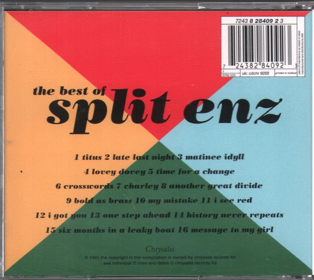 Split Enz - Best Of - Cd
