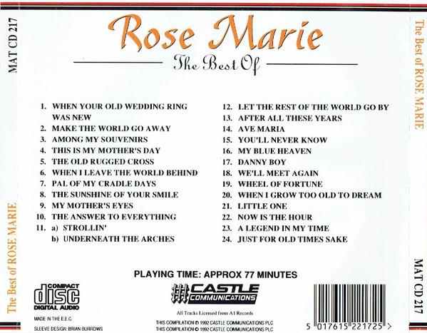 Rose Marie - Best Of Rose Marie - Cd