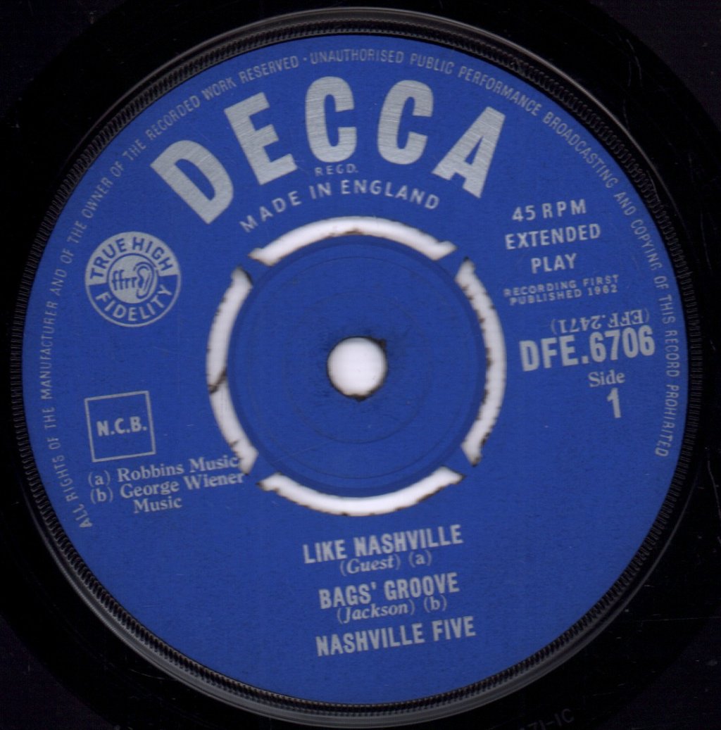 Nashville Five - Like Nashville - 7 Inch