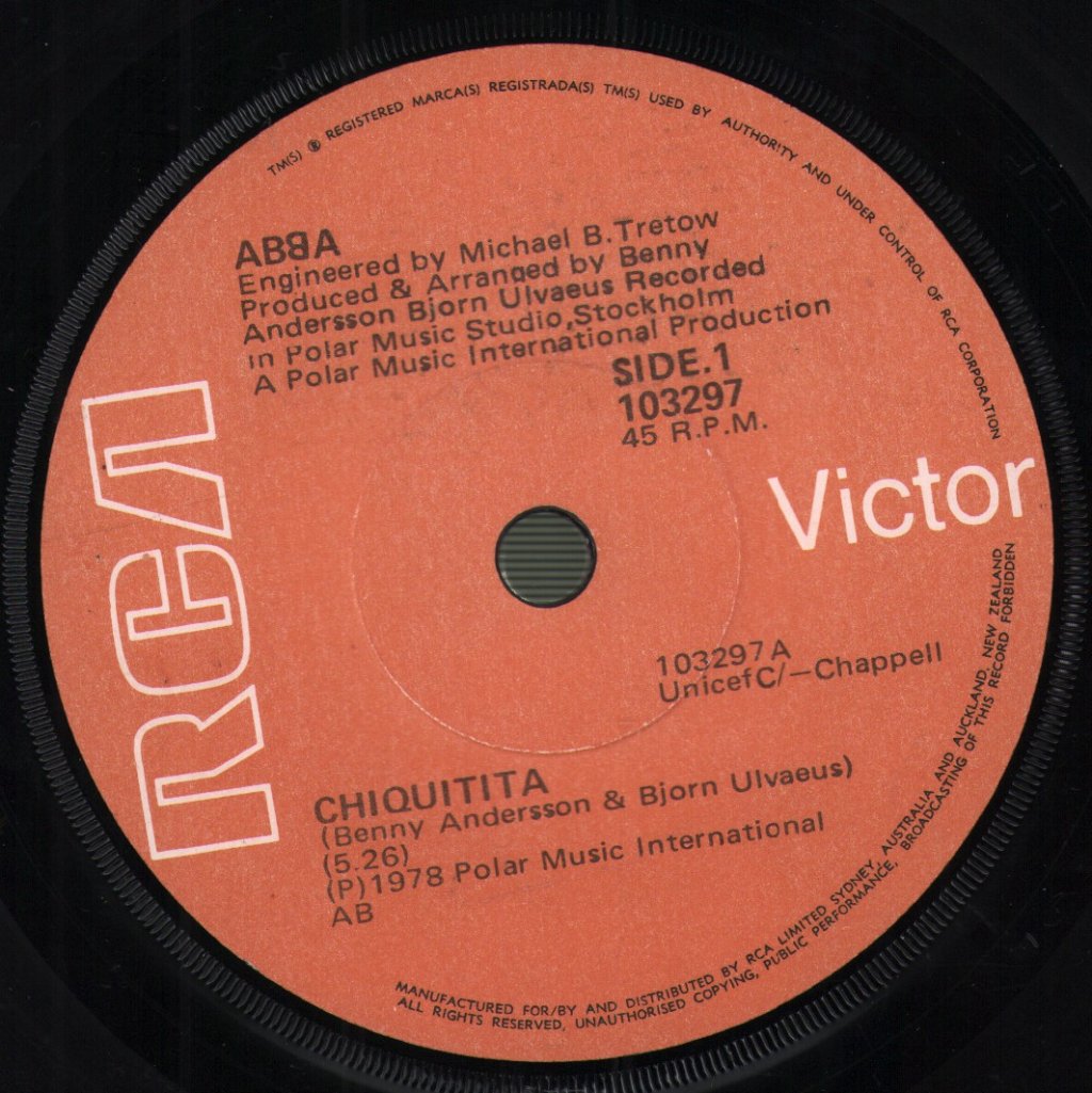 ABBA - Chiquitita - 7 Inch