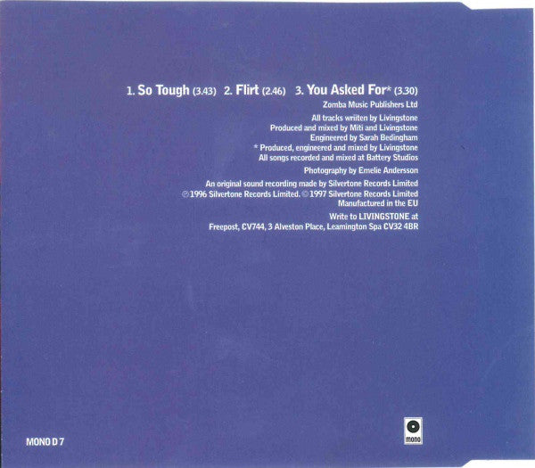 Livingstone - So Tough - Cd