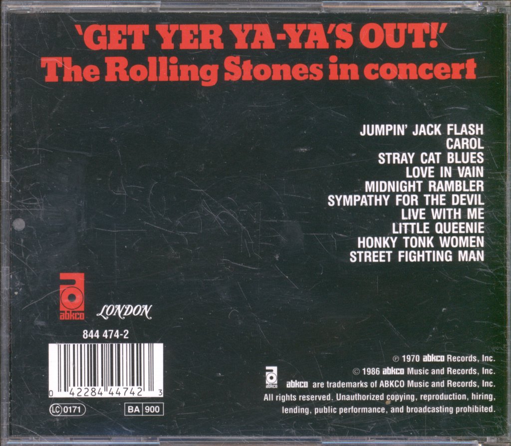 Rolling Stones - Get Yer Ya-Ya's Out! (The Rolling Stones In Concert) - Cd