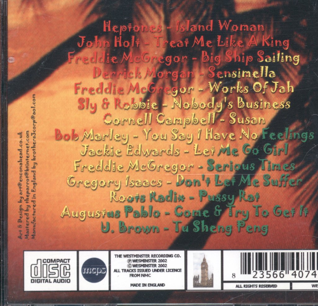 Various Artists - Reggae Smash Hits - Cd