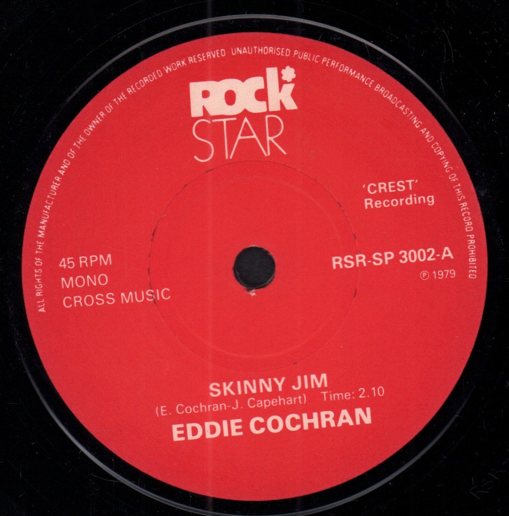 Eddie Cochran - Skinny Jim - 7 Inch