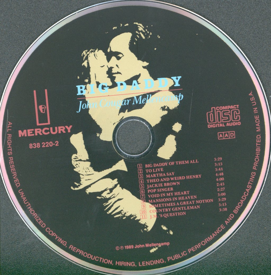 John Cougar Mellencamp - Big Daddy - Cd