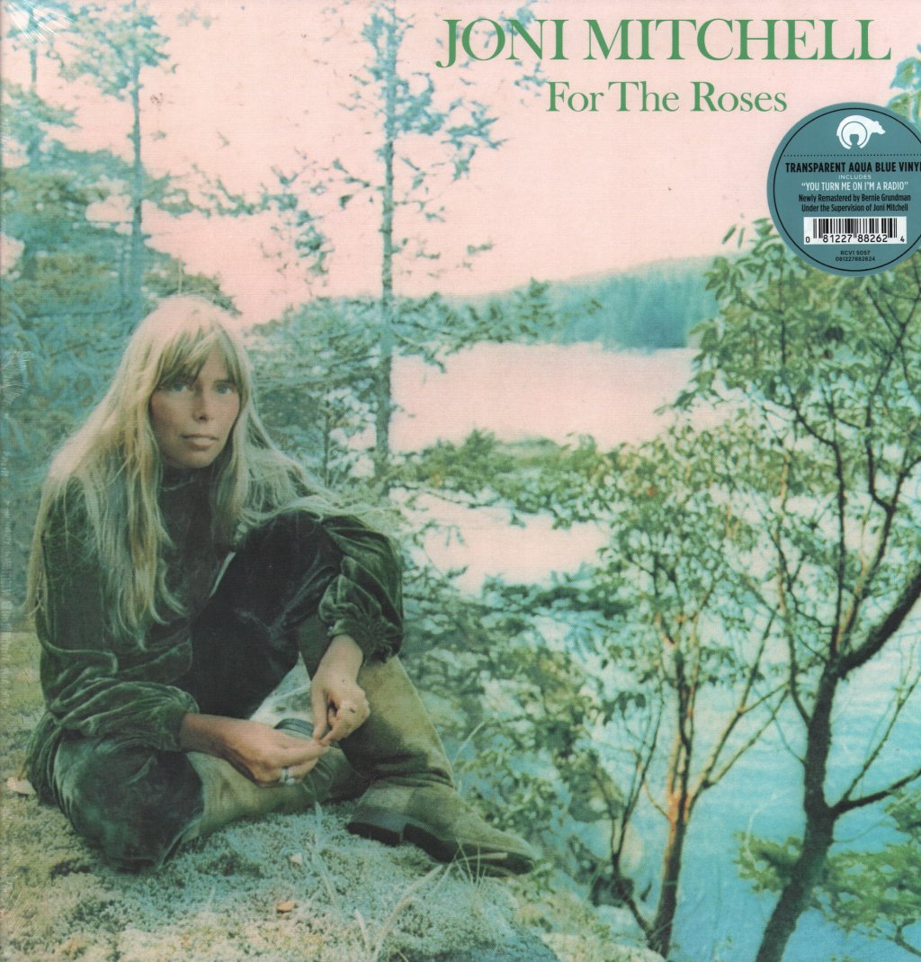 Joni Mitchell - For The Roses (Transparent Aqua Blue Vinyl) - Lp