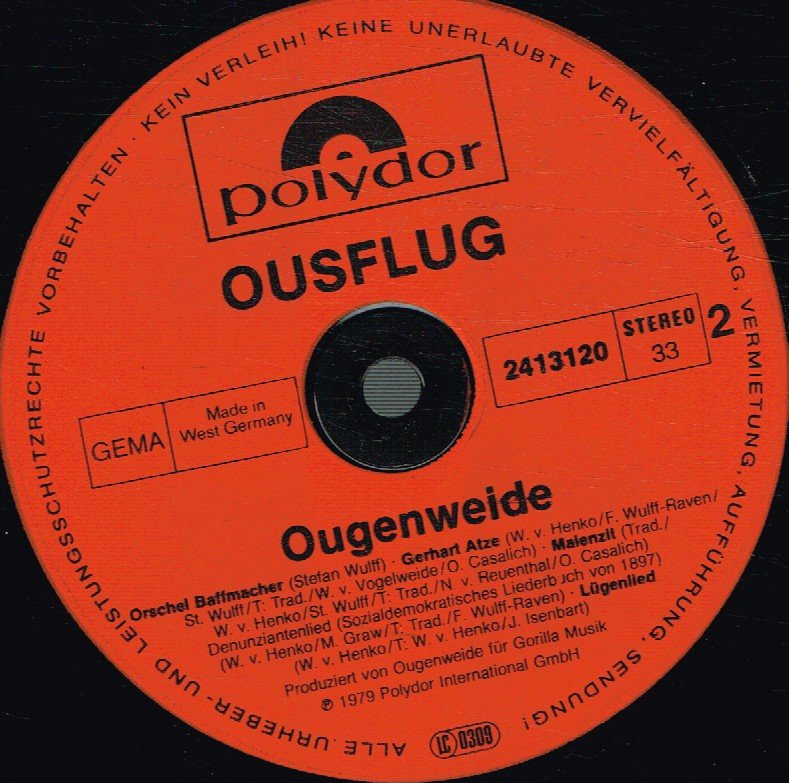 Ougenweide - Ousflug - Lp