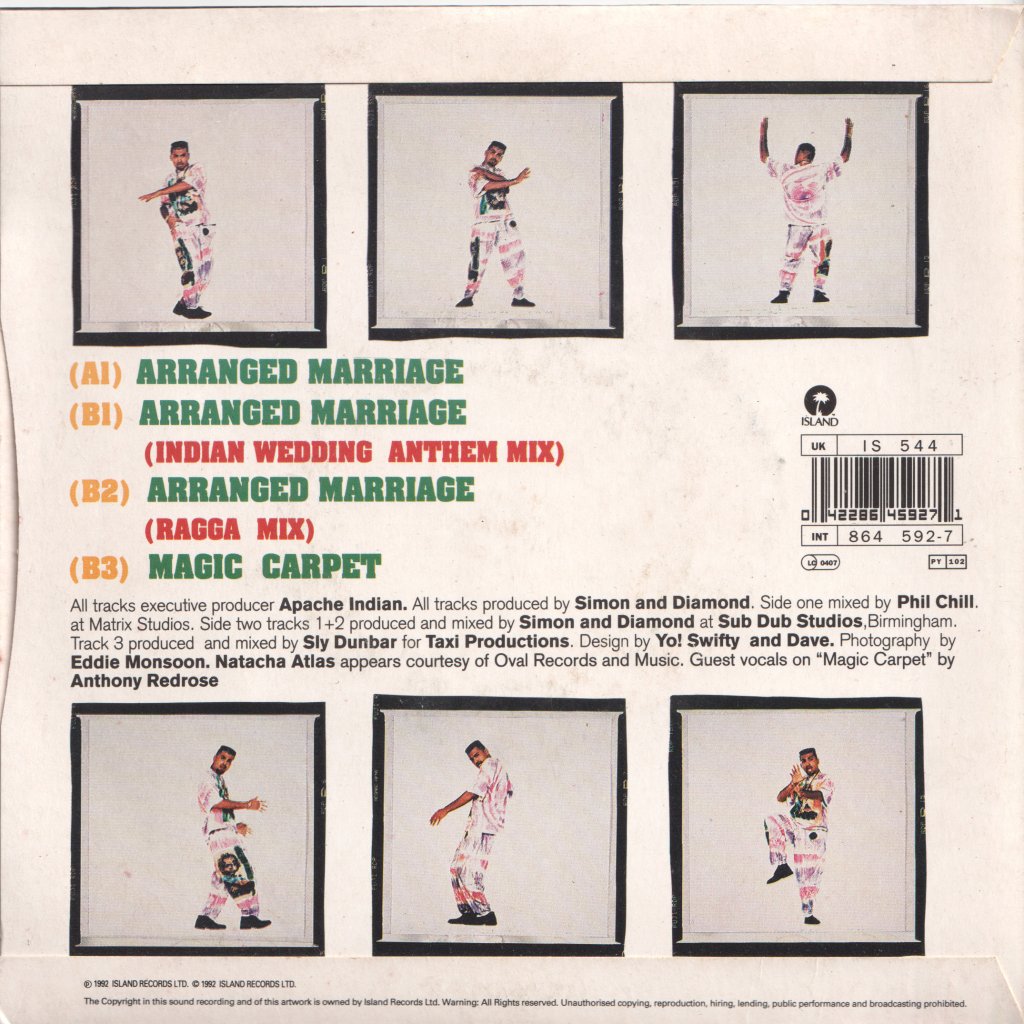 Apache Indian - Arranged Marriage - 7 Inch